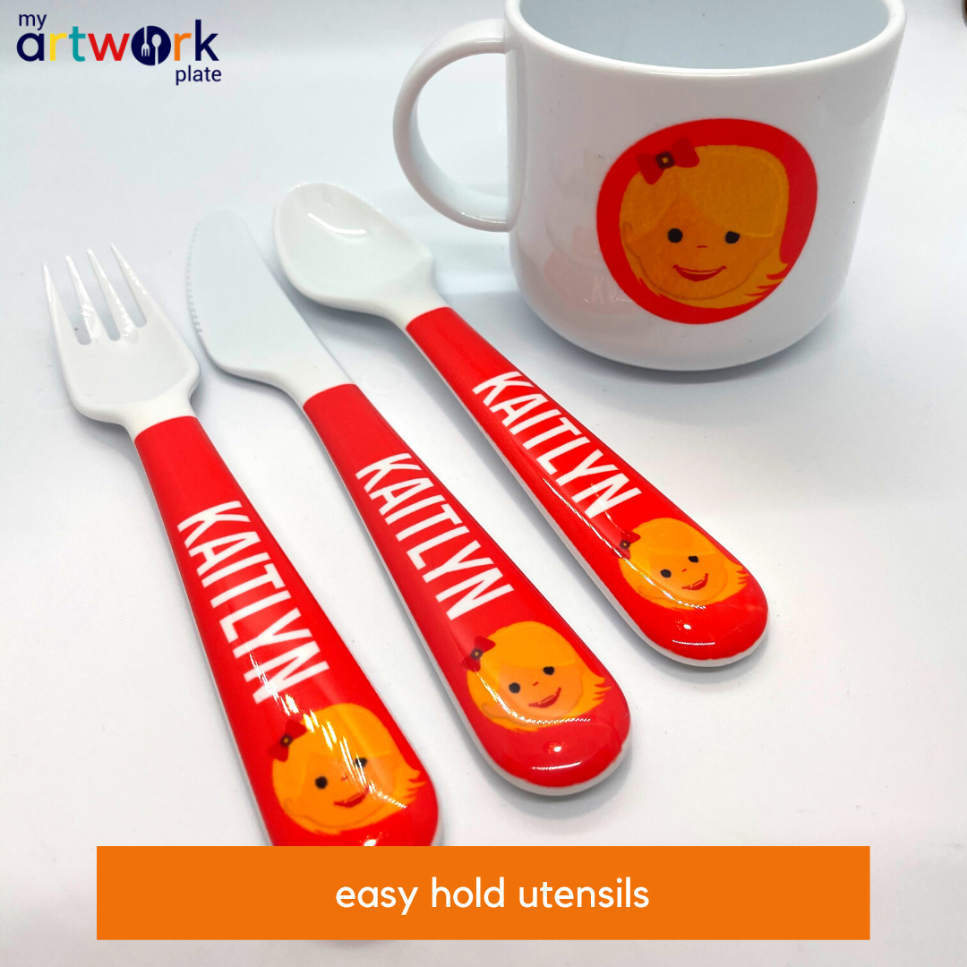 utensils - my design - animal face – myartworkplate