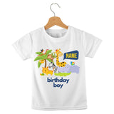 short sleeve t-shirt jungle birthday