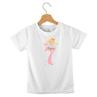 short sleeve t-shirt birthday girl numbers