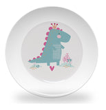 plate - my design - dino princess