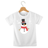 short sleeve t-shirt snowman