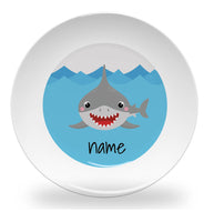 plate - my design - swimming shark